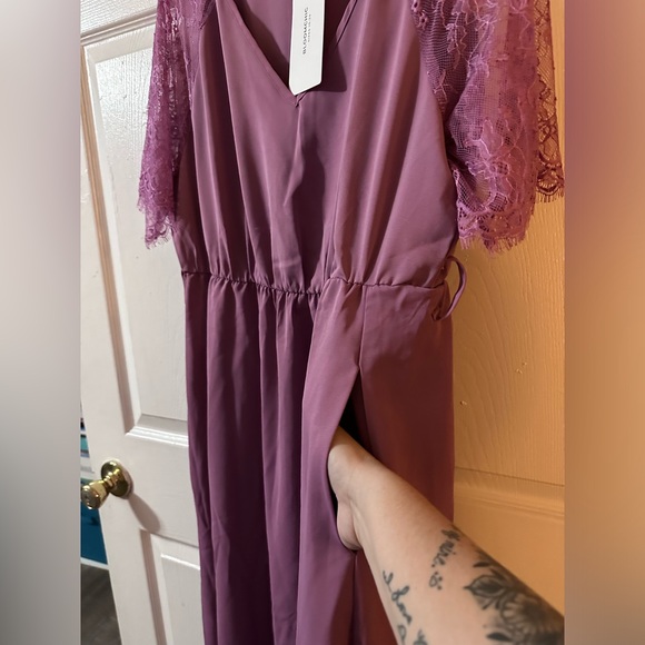 Bloomchic dress with pink with lace size 14-16 - Picture 7 of 9